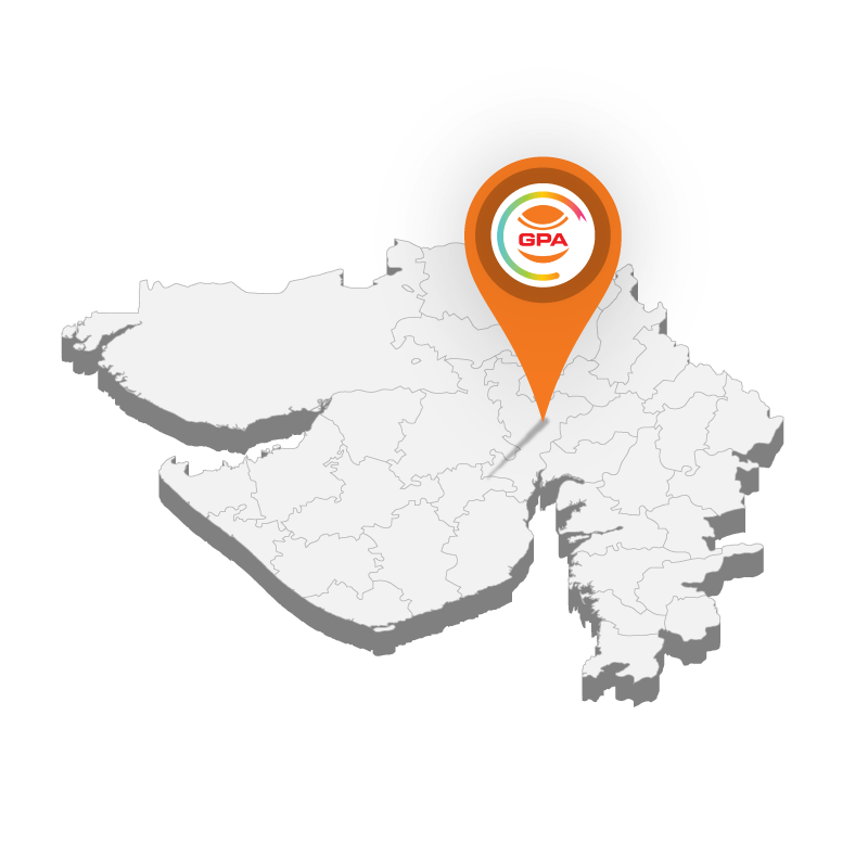 Gujarat Map With GPA Pin